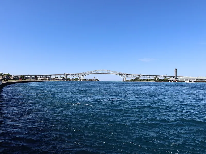 Blue Water Bridge connecting Port Huron to Sarnia