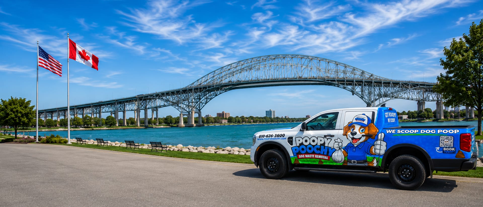 Poopy Poochy dog waste removal website